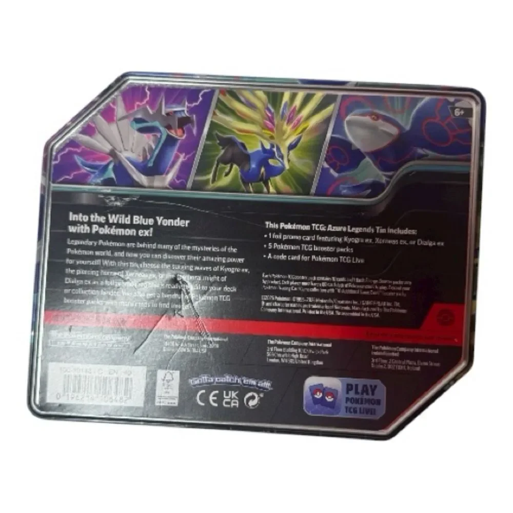 Pokémon Azure Legends Tin. Tin Only.